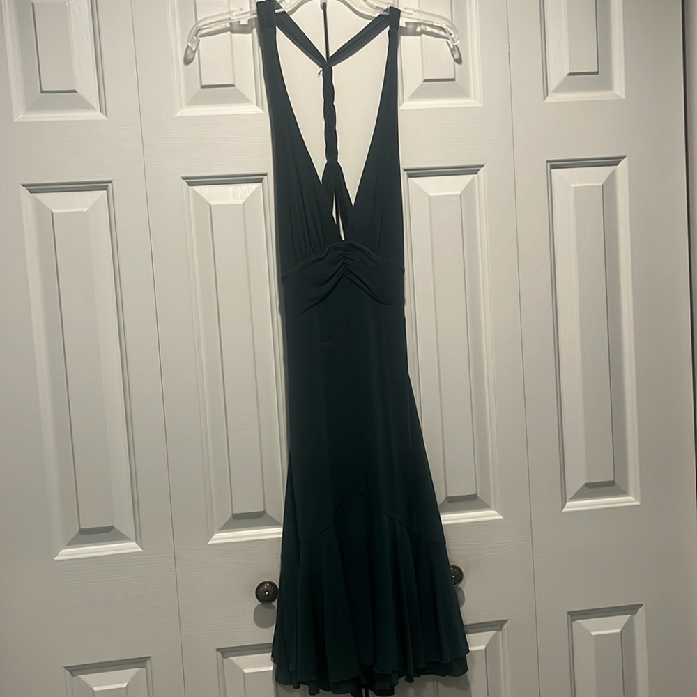 Bebe emerald green dress